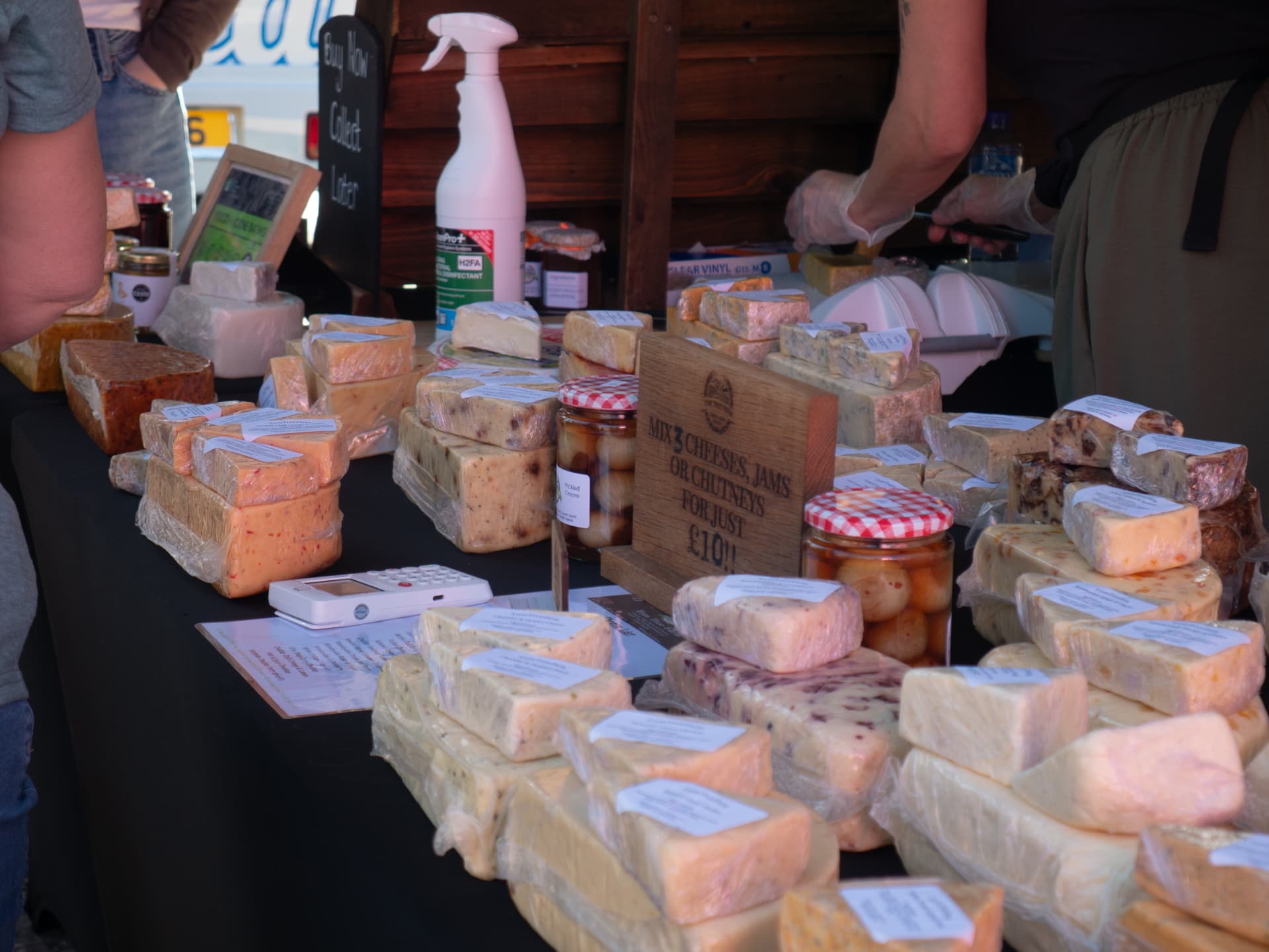 Cheese and chutney stall at Newport Food Frenzy 2026