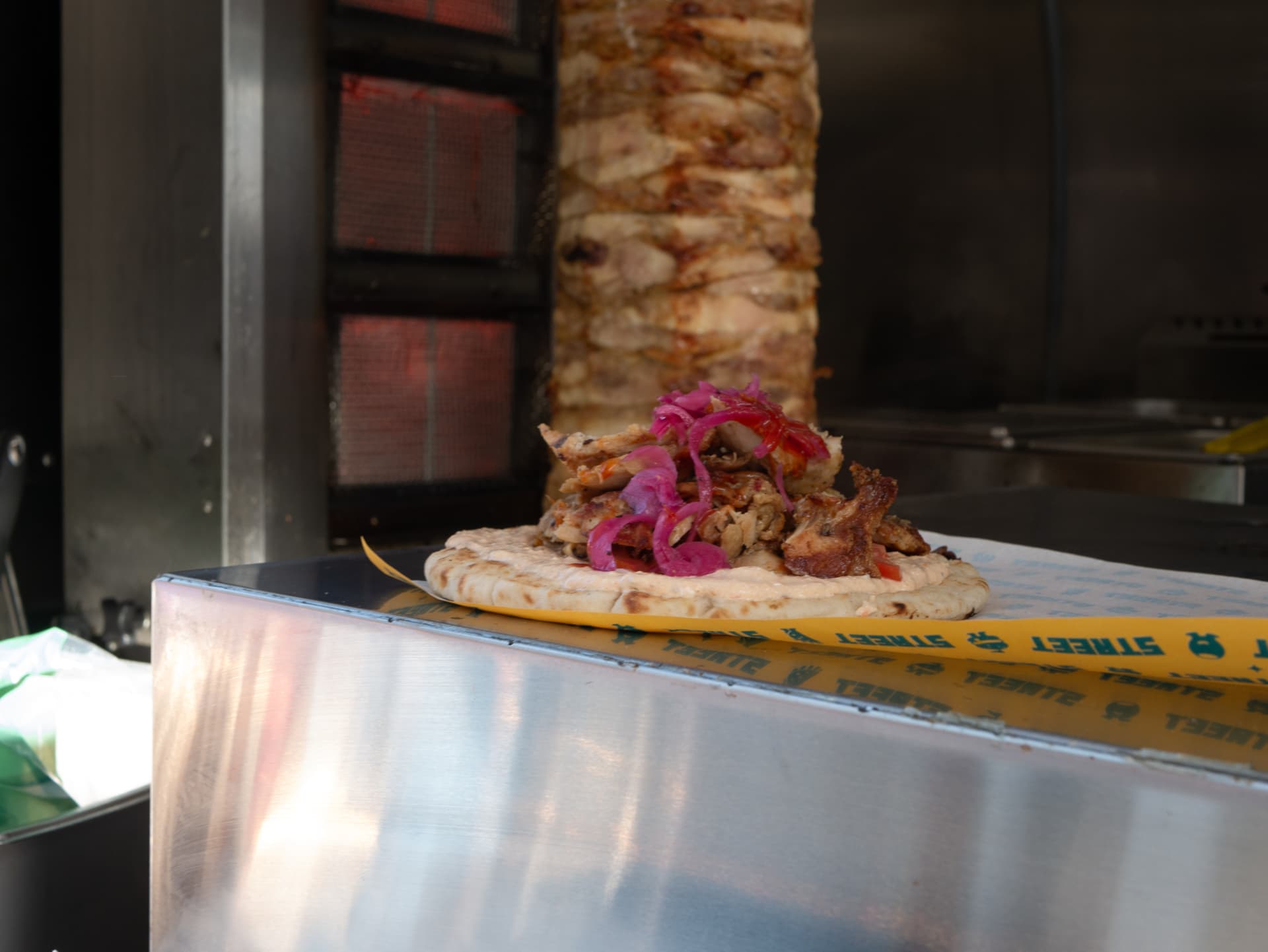 Chicken gyro on a flatbread at Newport Food Frenzy 2026