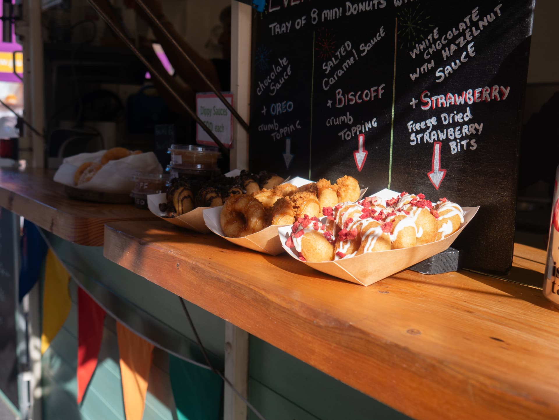Mini donuts with toppings at Newport Food Frenzy 2026