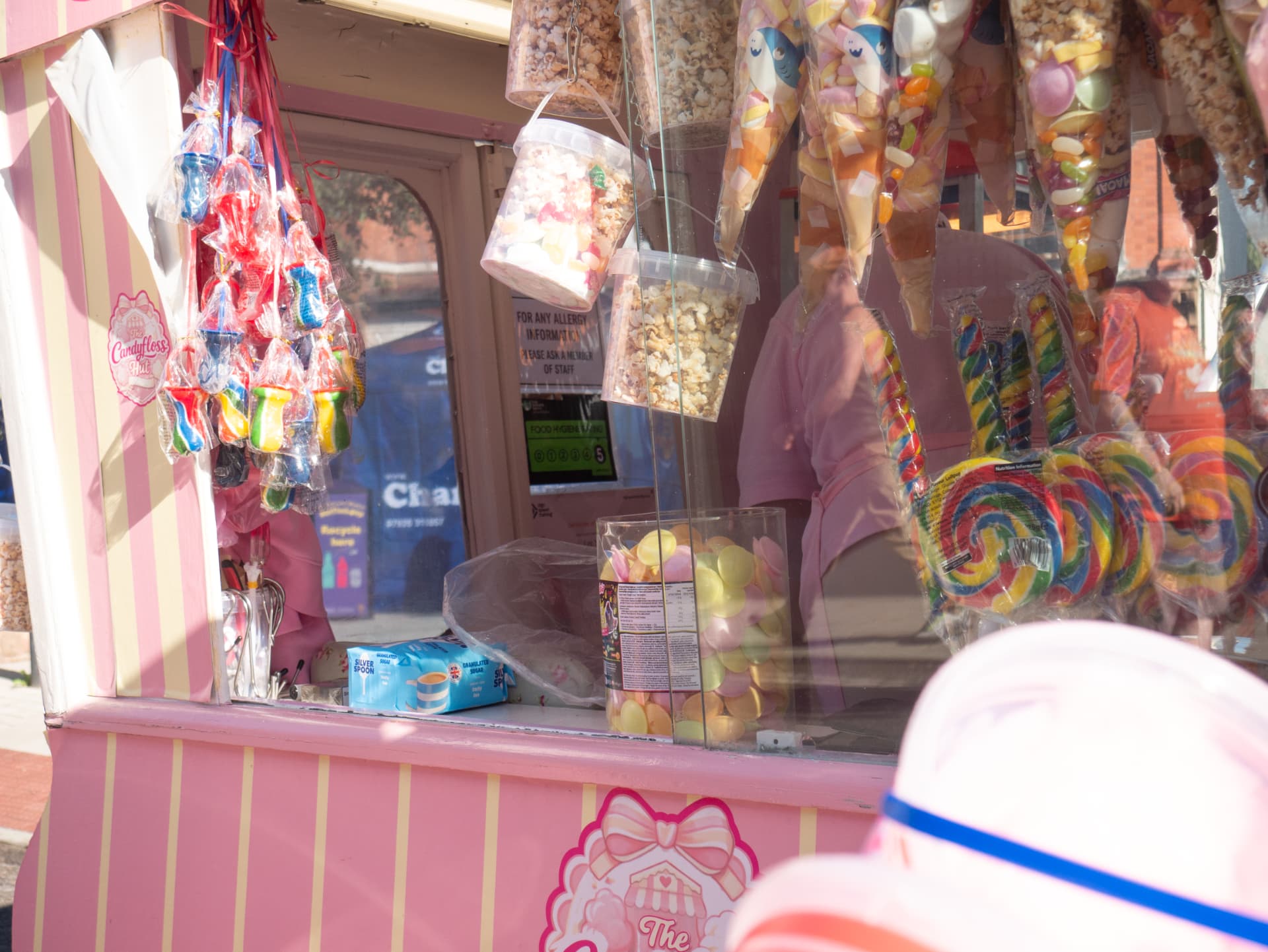 Candyfloss hut with sweets at Newport Food Frenzy 2026